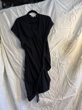 Helmut Lang Asymmetrical Black Dress NWOT